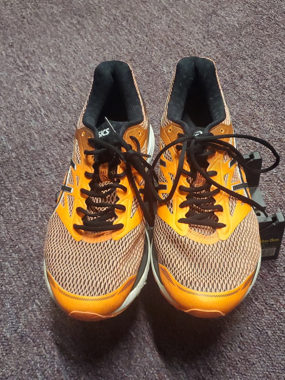 ASICS Fluidride Gel Cumulus 18 Si Men's Orange and Black Size 12 Running Shoes